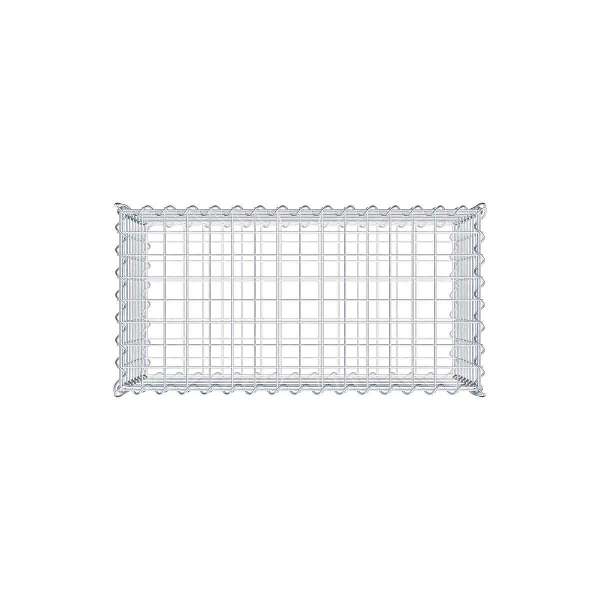 Gabione 80 cm x 40 cm x 40 cm (L x H x T), Maschenweite 5 cm x 5 cm, Spirale
