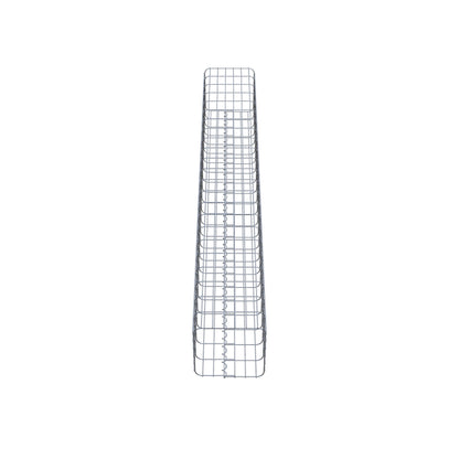 Gabion column square 32 cm x 32 cm, 230 cm height, MW 5 cm x 10 cm