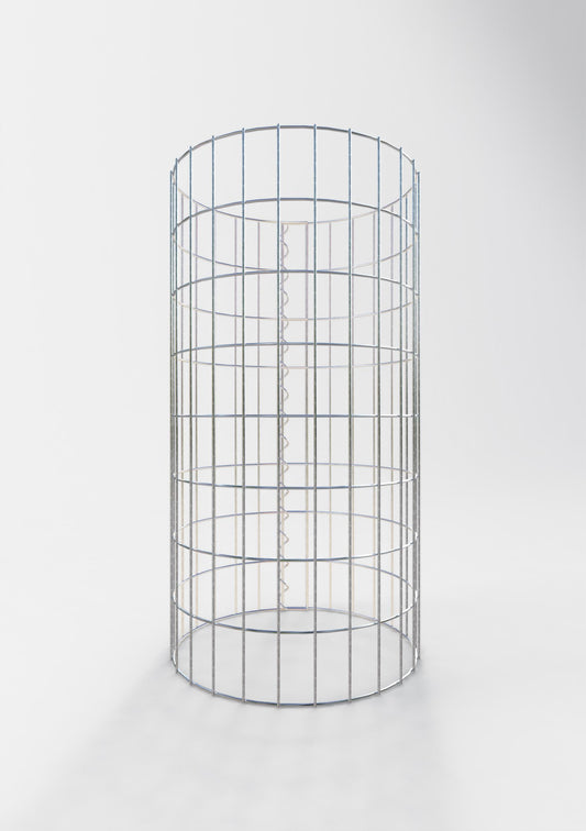 Gabionensäule rund 42 cm Durchmesser, 80 cm Höhe, Maschenweite 5 cm x 10 cm