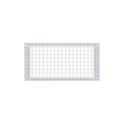Gavión complementario de tipo 3 100 cm x 50 cm x 50 cm (largo x alto x fondo), malla 5 cm x 5 cm, anillo en C