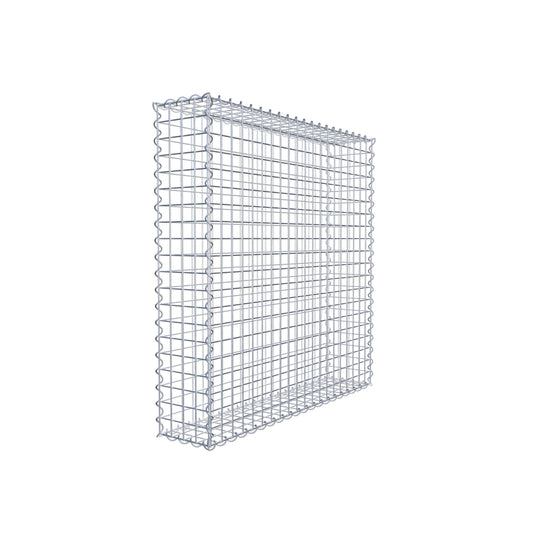 Set di 2 gabbioni 100 cm x 100 cm x 20 cm (L x H x P), maglia 5 x 5 cm, a spirale