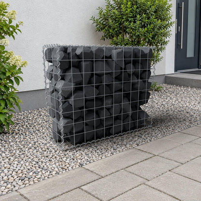 Gabião 100 cm x 80 cm x 30 cm (C x A x P), malhagem 10 cm x 10 cm, espiral