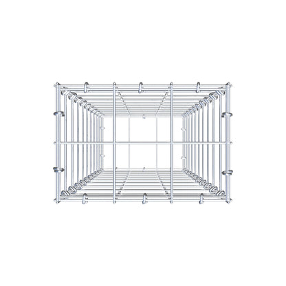 Gabião 100 cm x 30 cm x 20 cm (C x A x P), malhagem 10 cm x 10 cm, anel C