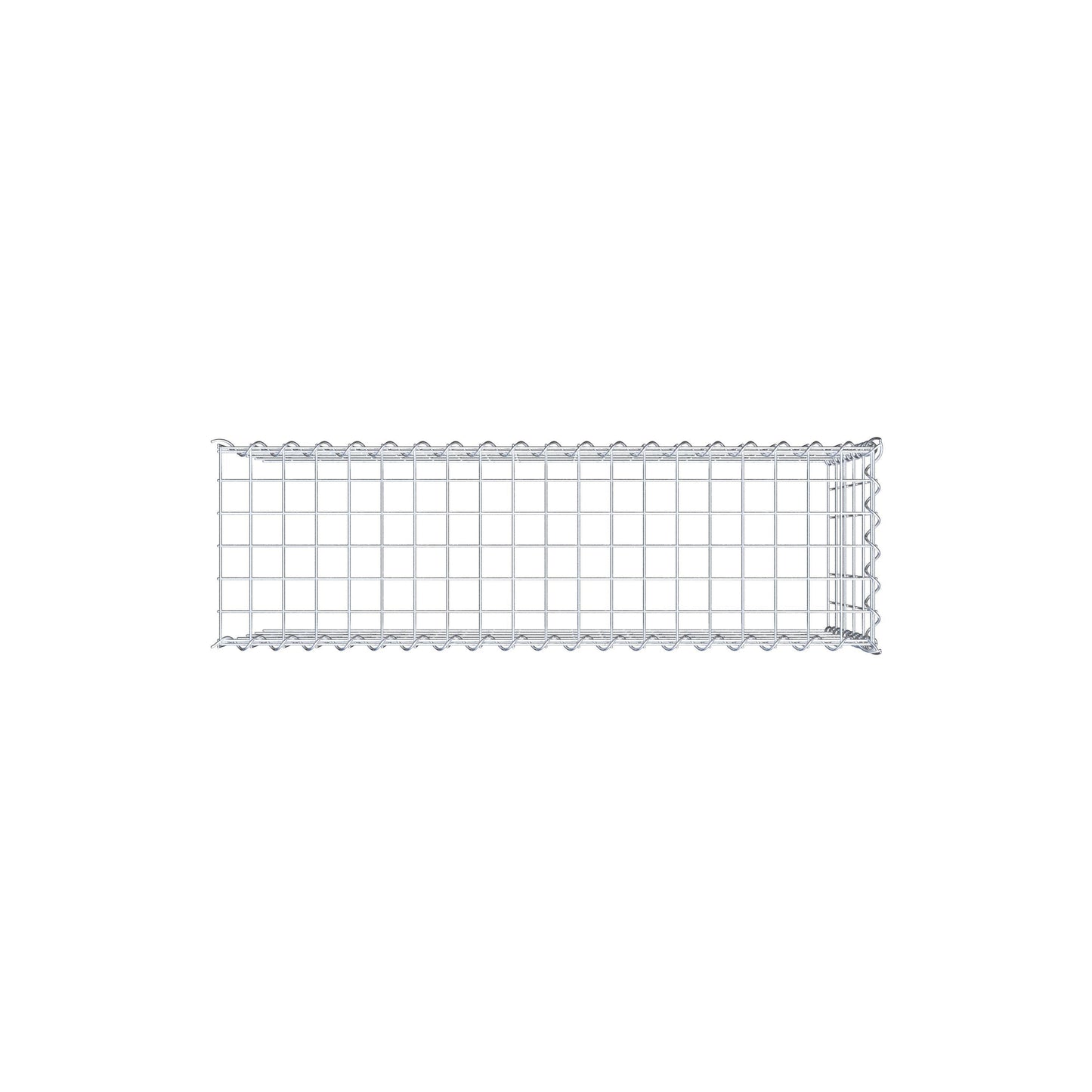 Grown-on gabion type 4 100 cm x 50 cm x 30 cm (L x H x D), mesh size 5 cm x 10 cm, spiral