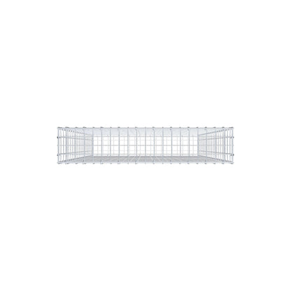 Schanskorf 200 cm x 100 cm x 20 cm (L x H x D), maaswijdte 5 cm x 10 cm, C-ring