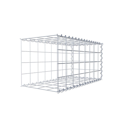 Gabion rapporté type 2 80 cm x 40 cm x 40 cm (L x H x P), mailles 10 cm x 10 cm, spirale
