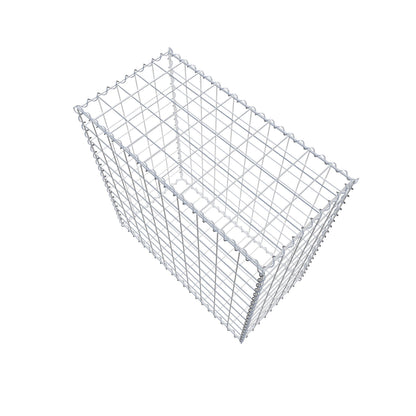 Gabion 100 cm x 100 cm x 50 cm (L x H x D), maskstorlek 10 cm x 10 cm, spiral