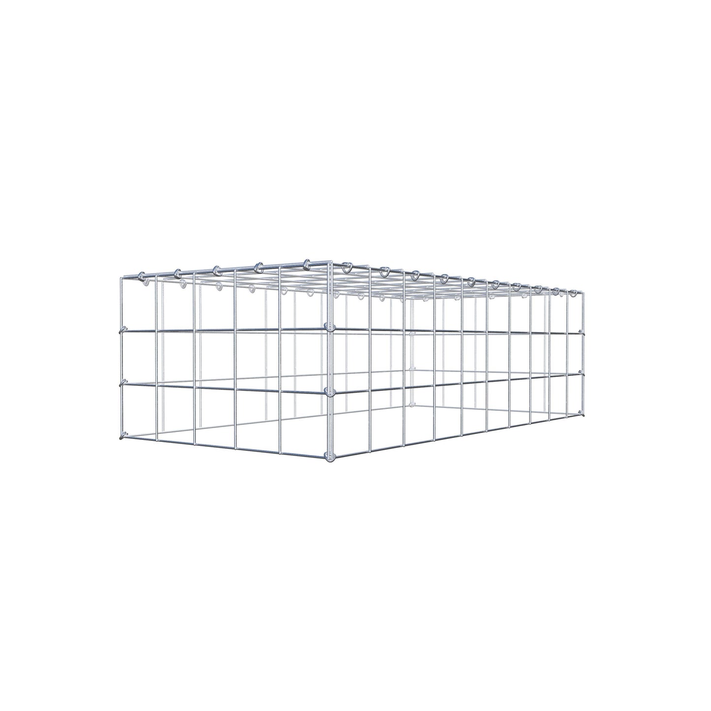 Fourche rapportée type 3 100 cm x 30 cm x 50 cm (L x H x P), mailles 10 cm x 10 cm, anneau C