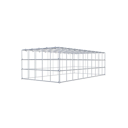 Fourche rapportée type 3 100 cm x 30 cm x 50 cm (L x H x P), mailles 10 cm x 10 cm, anneau C