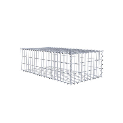 Aangegroeide schanskorf type 2 100 cm x 30 cm x 50 cm (L x H x D), maaswijdte 5 cm x 10 cm, spiraal