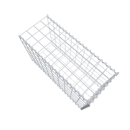 Add-on schanskorf type 2 100 cm x 60 cm x 40 cm (L x H x D), maaswijdte 10 cm x 10 cm, spiraal