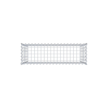 Gabbione aggiuntivo tipo 3 100 cm x 70 cm x 30 cm (L x H x P), maglia 5 cm x 10 cm, spirale