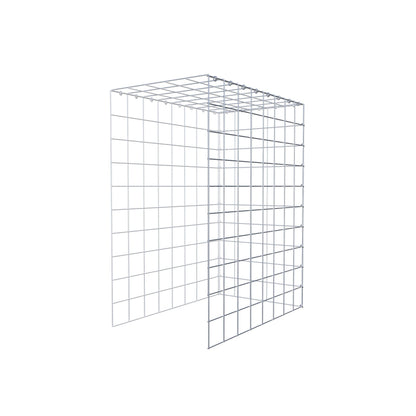 Gavión complementario de tipo 4 100 cm x 80 cm x 50 cm (L x A x P), malla 10 cm x 10 cm, anillo en C