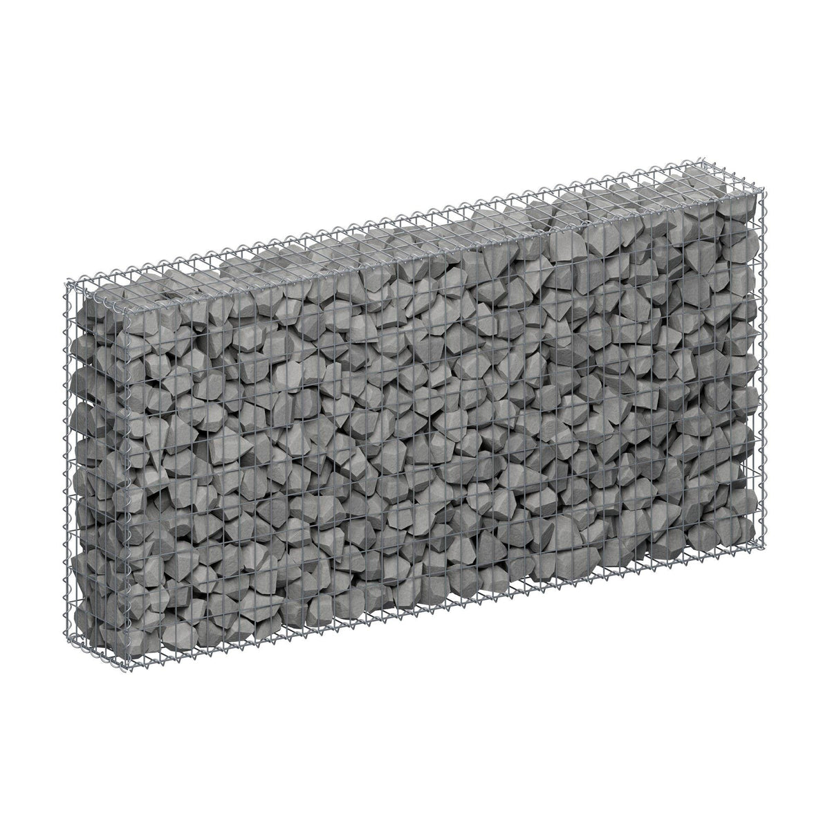 Gabion 200 cm x 100 cm x 30 cm (L x H x P), mailles 5 cm x 10 cm, spirale