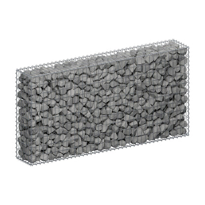 Gabion 200 cm x 100 cm x 30 cm (L x H x P), mailles 5 cm x 10 cm, spirale