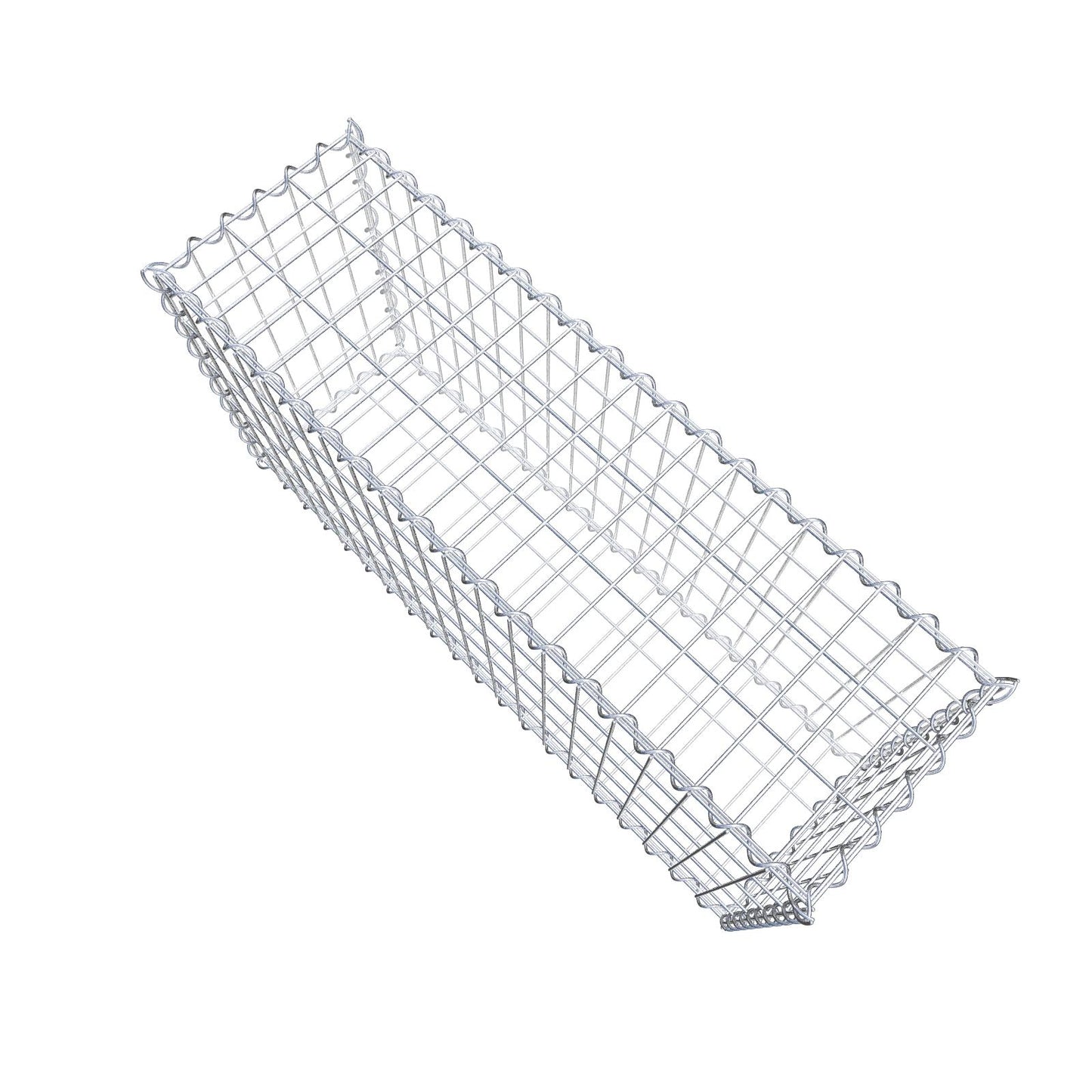 Set di 2 gabbioni 100 cm x 50 cm x 30 cm (L x H x P), maglia 5 x 10 cm, spirale