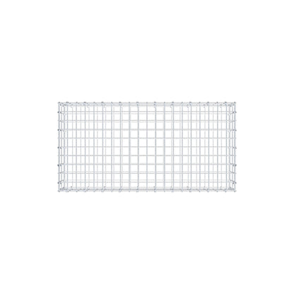 Gavión 100 cm x 20 cm x 50 cm (L x A x P), luz de malla 5 cm x 10 cm, anillo en C