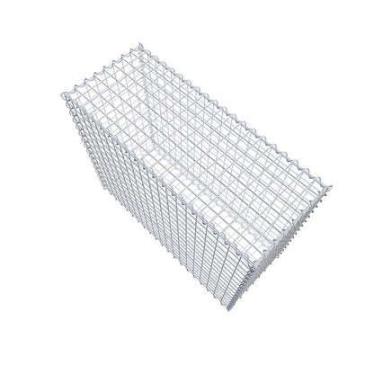 Gabion 100 cm x 80 cm x 40 cm (L x H x D), maskestørrelse 5 cm x 5 cm, spiral