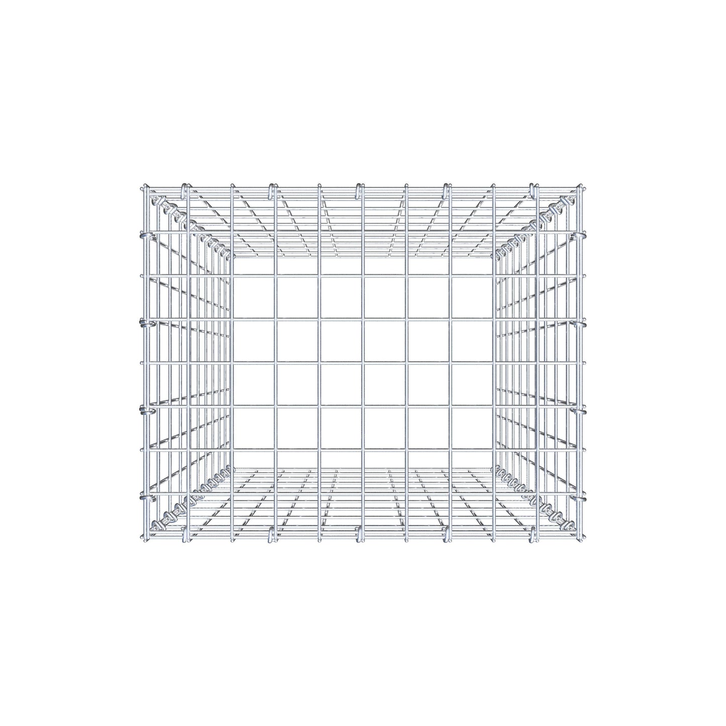 Gabião Tipo 3 100 cm x 50 cm x 40 cm (C x A x P), malhagem 5 cm x 10 cm, anel C