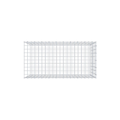 Opzetpaal type 2 100 cm x 60 cm x 50 cm, maaswijdte 5 cm x 10 cm, C-ring
