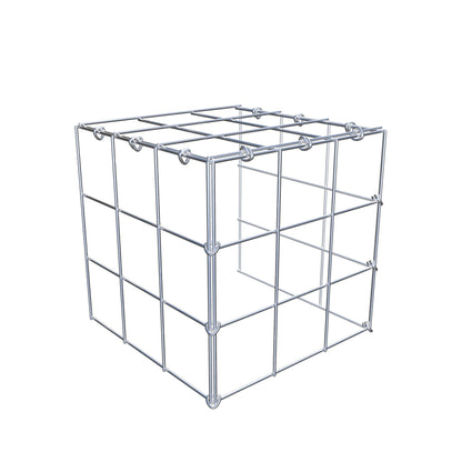 Gavión adicional tipo 4 30 cm x 30 cm x 30 cm (L x A x P), malla 10 cm x 10 cm, anillo en C