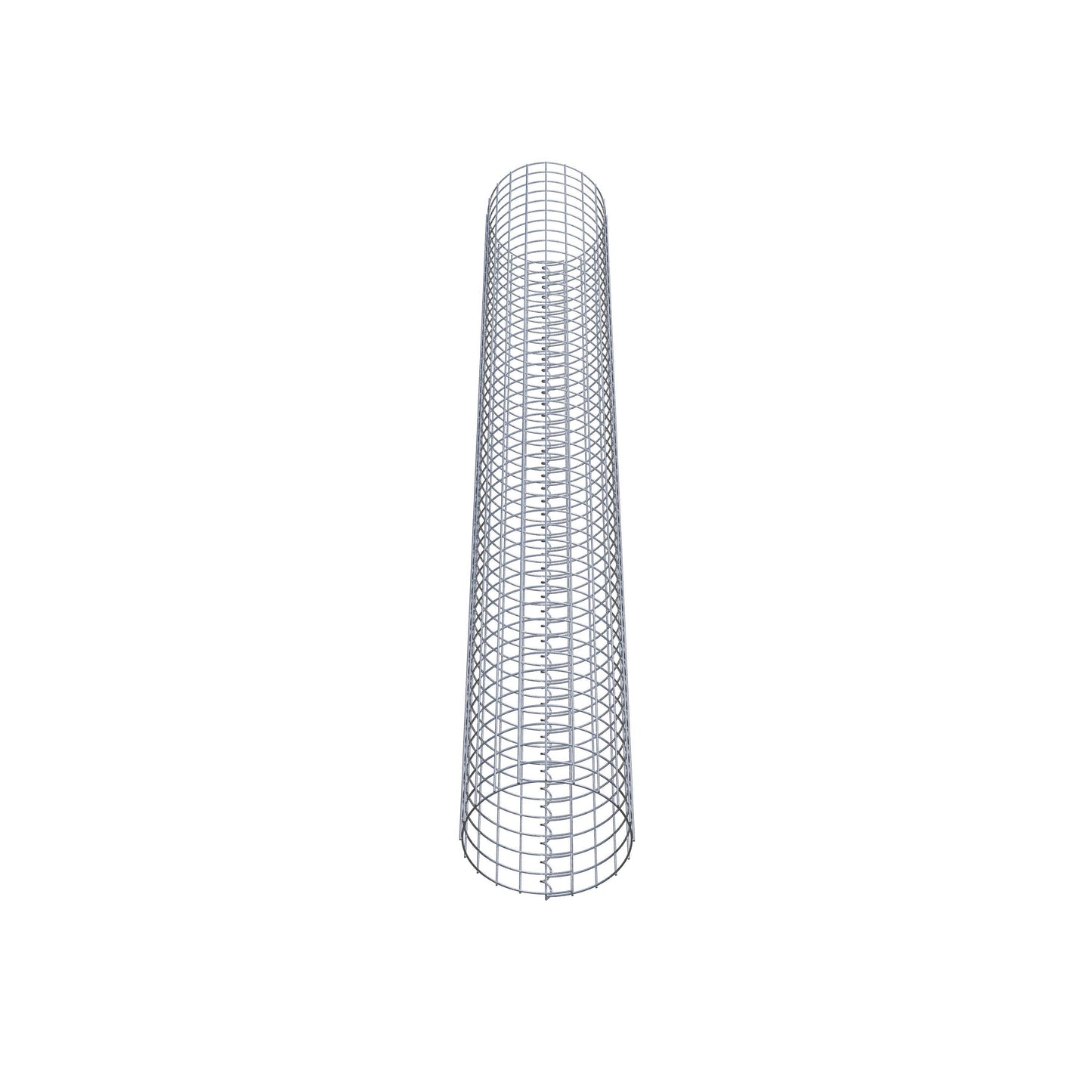 Coluna de gabião redonda 32 cm de diâmetro, 230 cm de altura, malhagem 5 cm x 5 cm