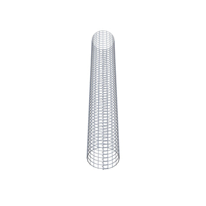Coluna de gabião redonda 32 cm de diâmetro, 230 cm de altura, malhagem 5 cm x 5 cm
