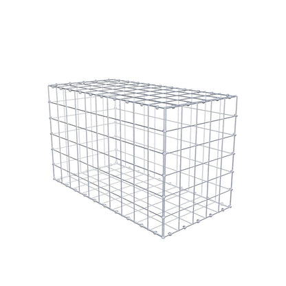 Schanskorf 100 cm x 60 cm x 50 cm (L x H x D), maaswijdte 10 x 10 cm, spiraalring