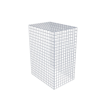 Opzetpaal type 4 100 cm x 70 cm x 50 cm (L x H x D), maaswijdte 5 cm x 5 cm, C-ring