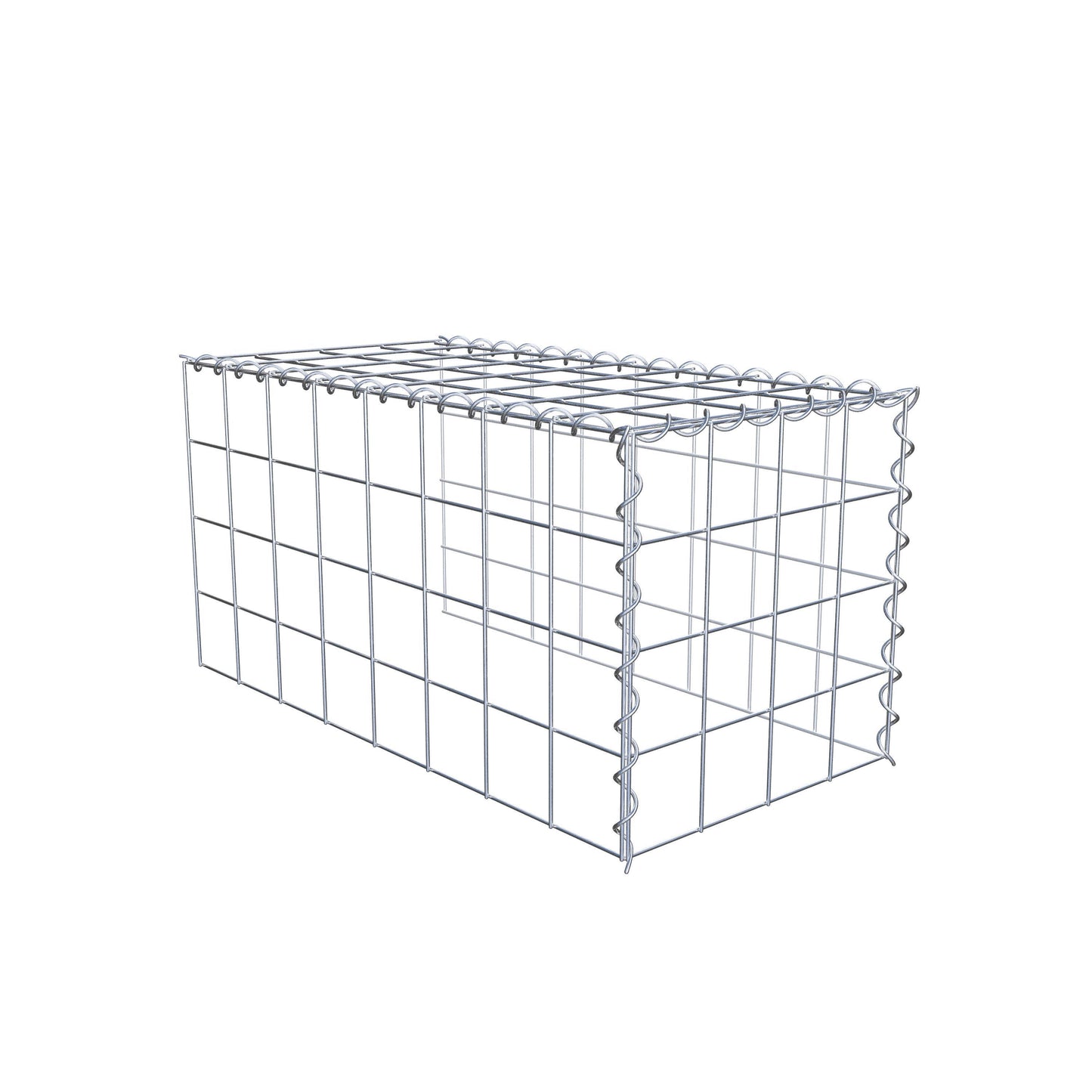 Add-on schanskorf type 4 80 cm x 40 cm x 40 cm (L x H x D), maaswijdte 10 cm x 10 cm, spiraal