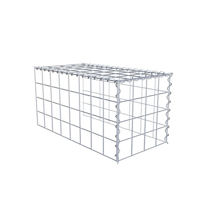 Add-on schanskorf type 4 80 cm x 40 cm x 40 cm (L x H x D), maaswijdte 10 cm x 10 cm, spiraal