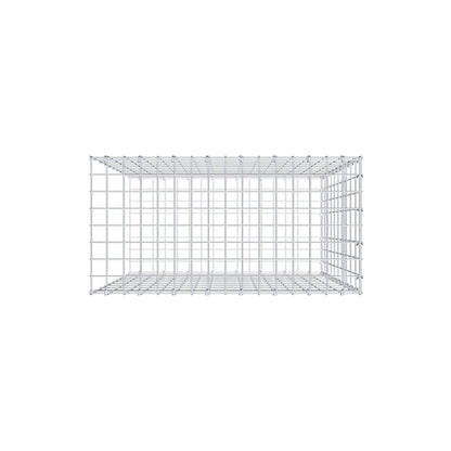 Opzetpaal type 2 100 cm x 80 cm x 40 cm, maaswijdte 5 cm x 10 cm, C-ring
