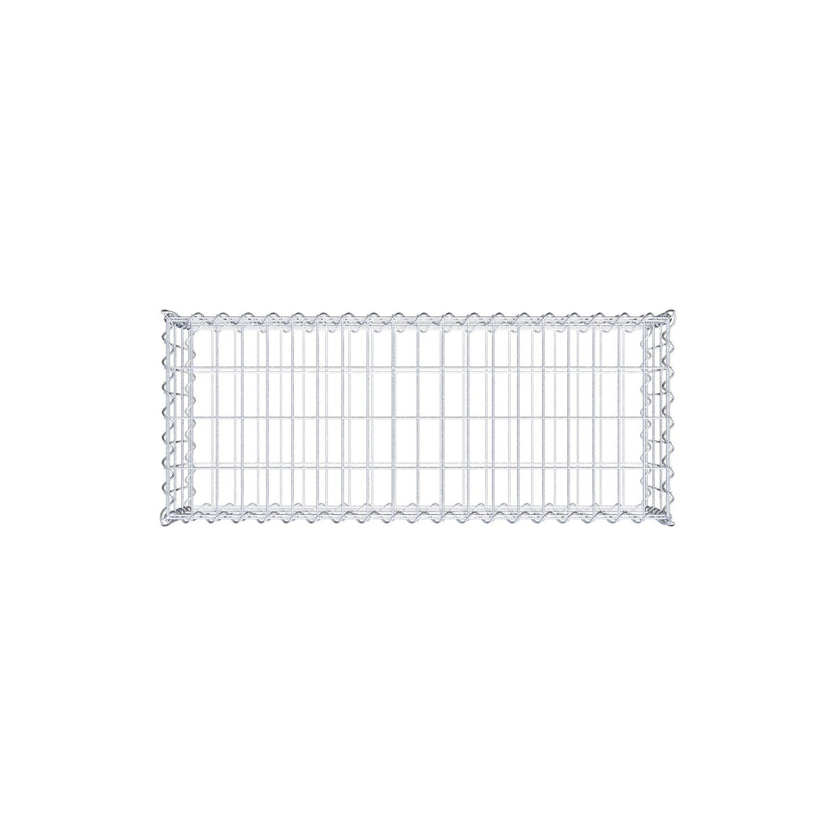 Gabion 100 cm x 30 cm x 40 cm (L x H x D), maskestørrelse 5 cm x 10 cm, spiral