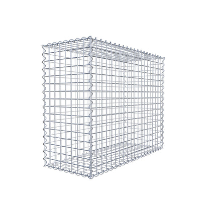 Gabion 100 cm x 80 cm x 40 cm (L x H x D), maskestørrelse 5 cm x 5 cm, spiral