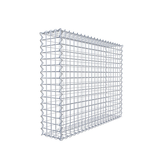 Gabbione 100 cm x 80 cm x 20 cm (L x H x P), maglia 5 cm x 5 cm, spirale