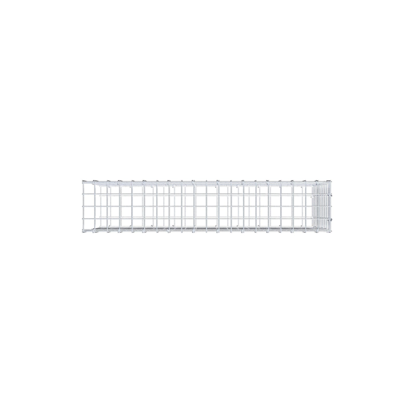 Gabbione fissabile tipo 2 100 cm x 50 cm x 20 cm (L x H x P), maglia 5 cm x 5 cm, anello a C