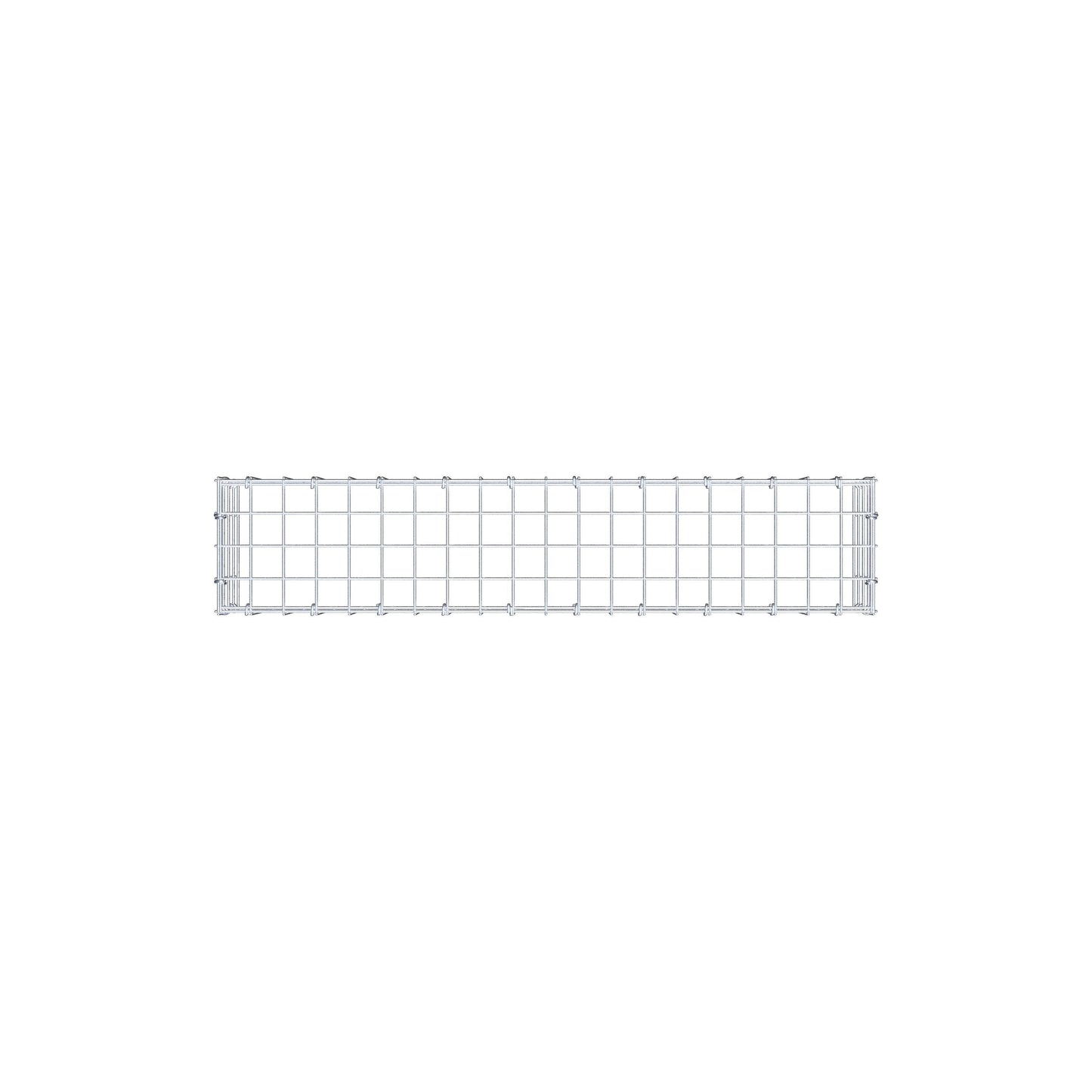 Mounted gabion type 3 100 cm x 20 cm x 20 cm (L x H x D), mesh size 5 cm x 5 cm, C-ring