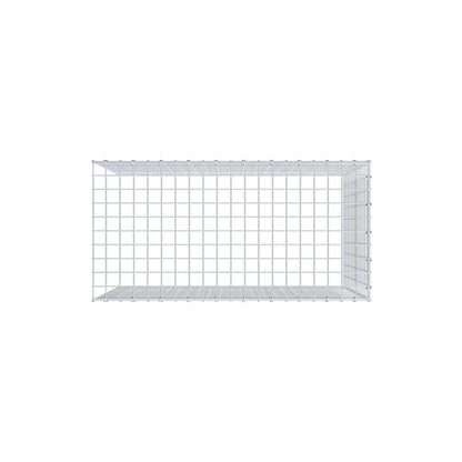 Opzetpaal type 4 100 cm x 70 cm x 50 cm (L x H x D), maaswijdte 5 cm x 5 cm, C-ring