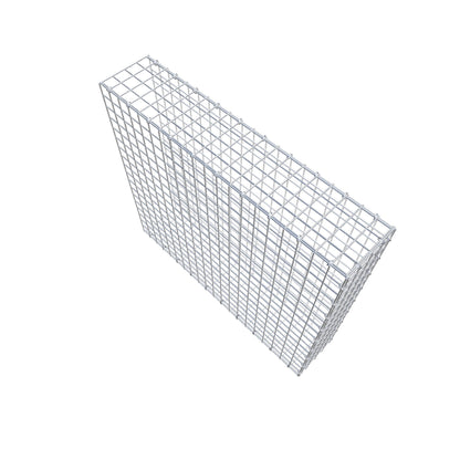 Monteret gabion type 2 100 cm x 90 cm x 20 cm (L x H x D), maskestørrelse 5 cm x 5 cm, C-ring