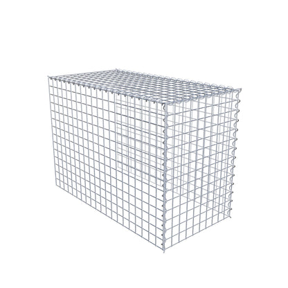 Add-on schanskorf type 4 100 cm x 70 cm x 50 cm (L x H x D), maaswijdte 5 cm x 5 cm, spiraalvormig