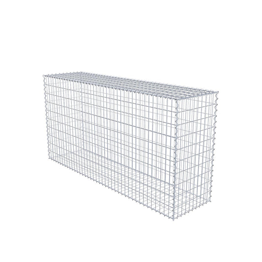 Gabion 200 cm x 100 cm x 50 cm (L x H x D), maskstorlek 5 cm x 10 cm, spiral