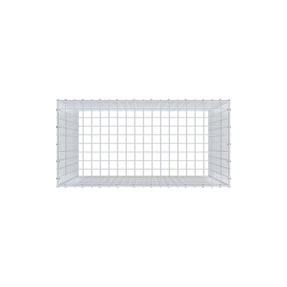 Mounted gabion type 3 100 cm x 100 cm x 50 cm (L x H x D), mesh size 5 cm x 5 cm, C-ring