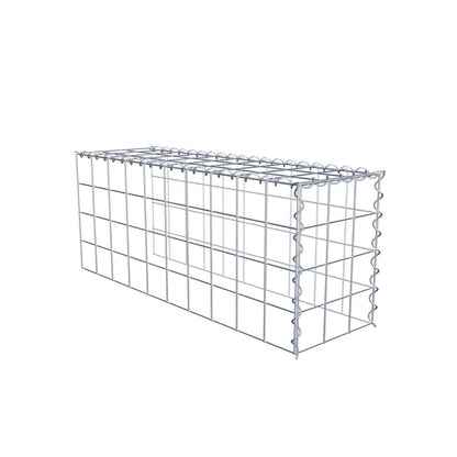 Anbaugabione Typ 4 100 cm x 40 cm x 30 cm (L x H x T), Maschenweite 10 cm x 10 cm, Spirale