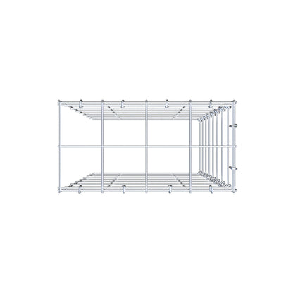 Toegevoegde pool type 4 80 cm x 40 cm x 20 cm (L x H x D), maaswijdte 10 cm x 10 cm, C-ring