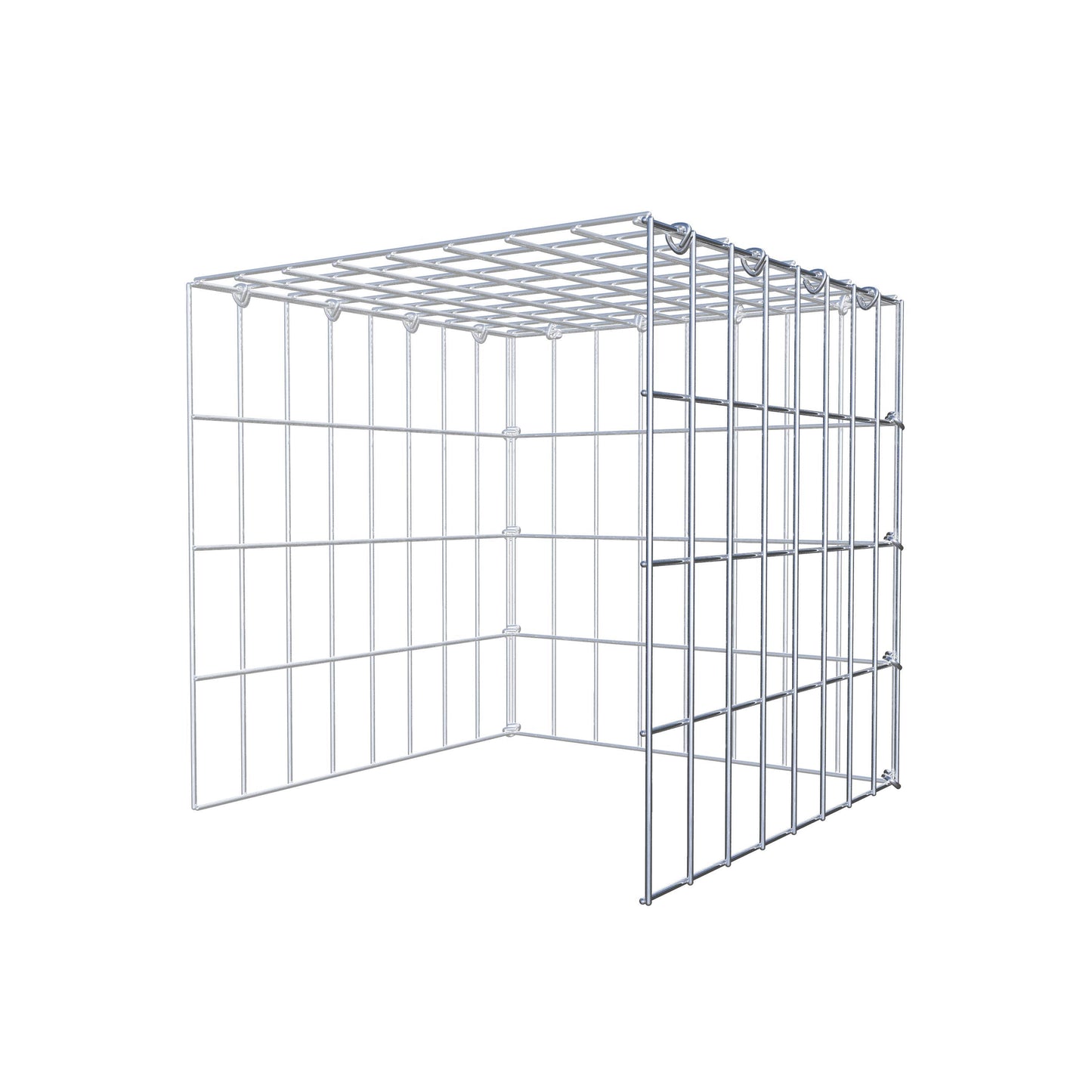 Add-on schanskorf type 4 40 cm x 40 cm x 40 cm (L x H x D), maaswijdte 5 cm x 10 cm, C-ring