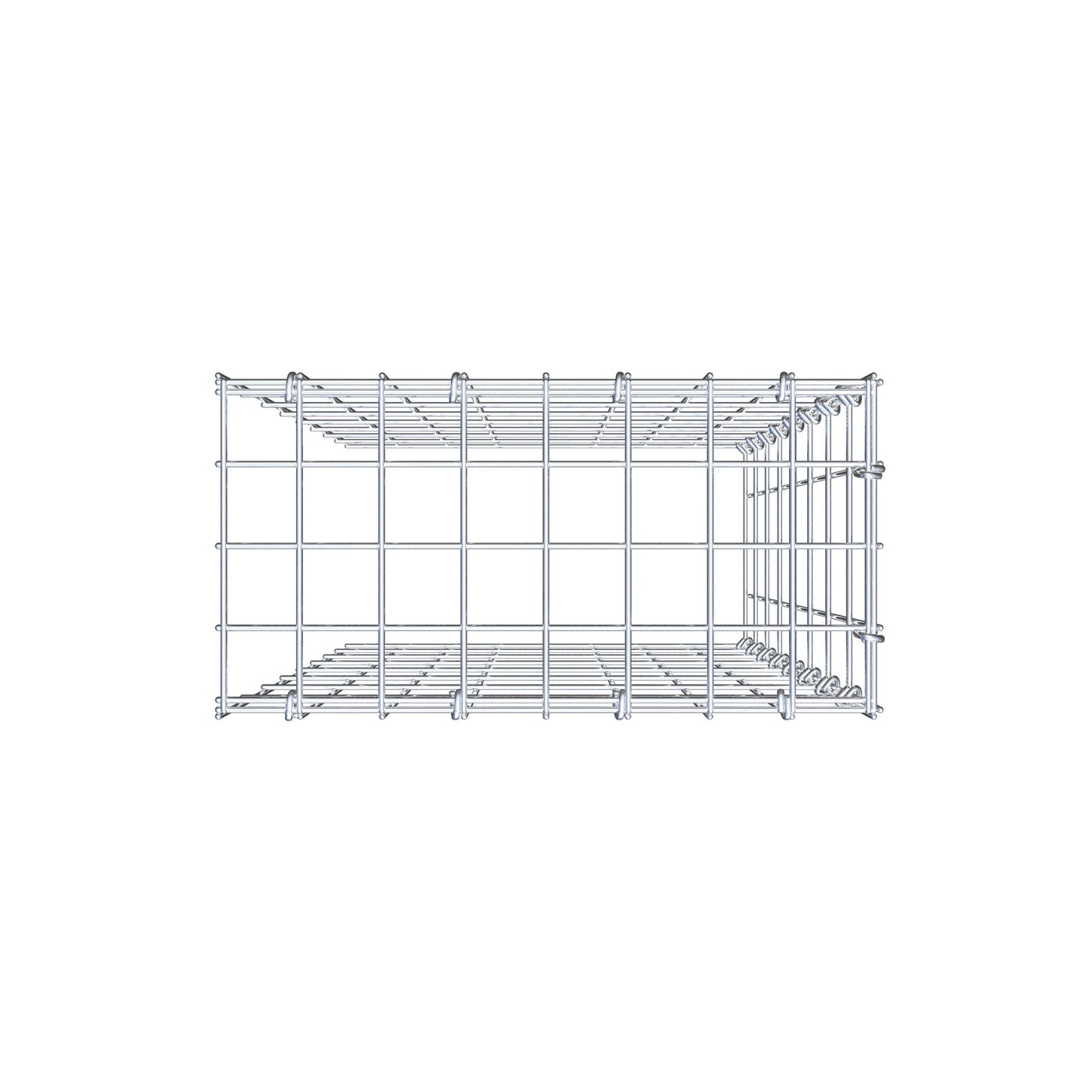 Toegevoegde pool type 4 80 cm x 40 cm x 20 cm (L x H x D), maaswijdte 5 cm x 10 cm, C-ring