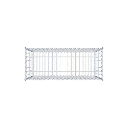 Gabião 100 cm x 80 cm x 40 cm (C x A x P), malhagem 5 cm x 10 cm, espiral