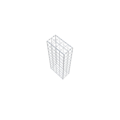 Gabião 100 cm x 40 cm x 20 cm (C x A x P), malhagem 10 cm x 10 cm, anel C