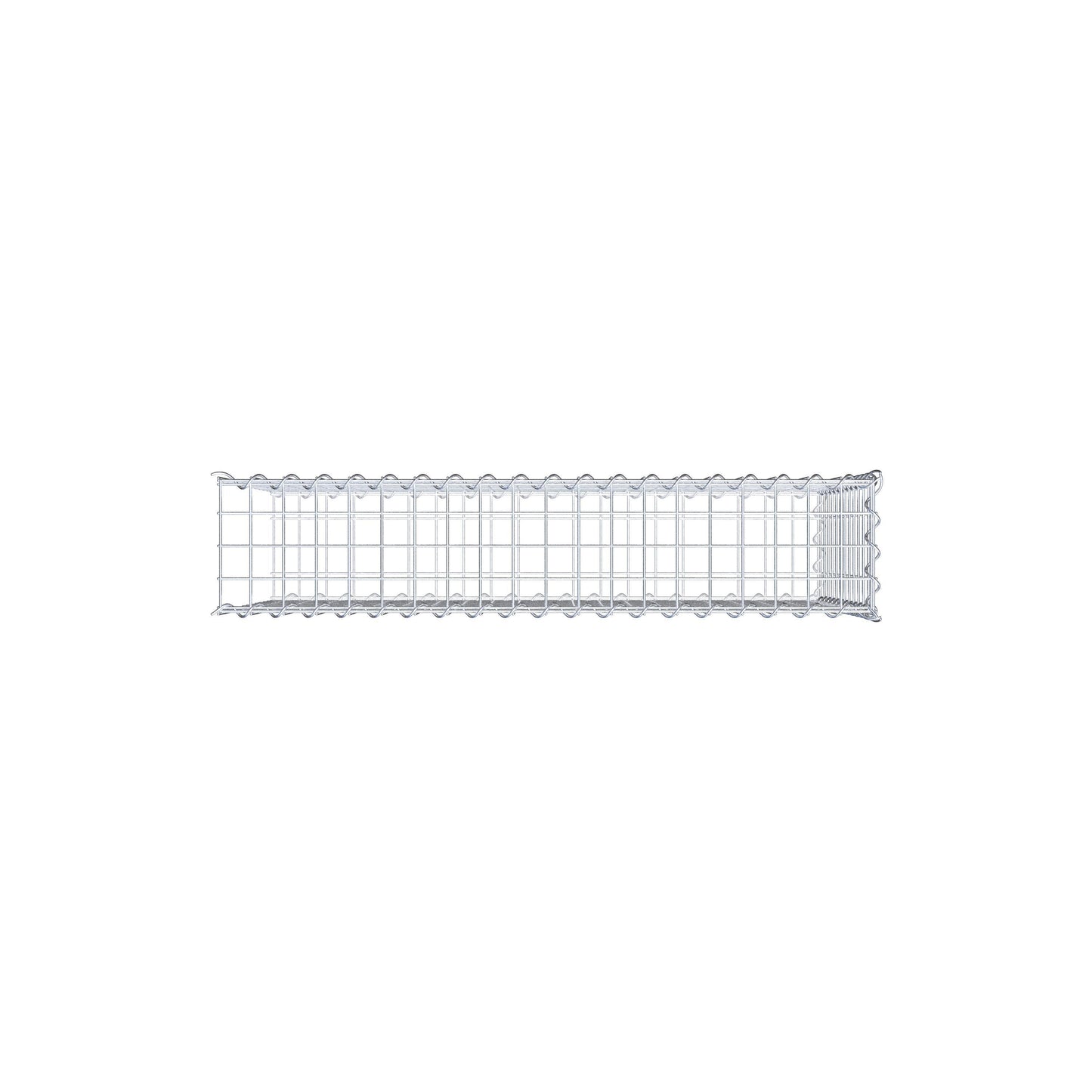 Gabion rapporté type 2 100 cm x 60 cm x 20 cm (L x H x P), mailles 5 cm x 5 cm, spirale