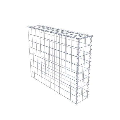 Gabião tipo 4 100 cm x 80 cm x 20 cm (C x A x P), malhagem 10 cm x 10 cm, espiral